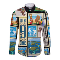 FSM Micronesia Culture Long Sleeve Button Shirt LT05 Unisex Colorful - Polynesian Pride