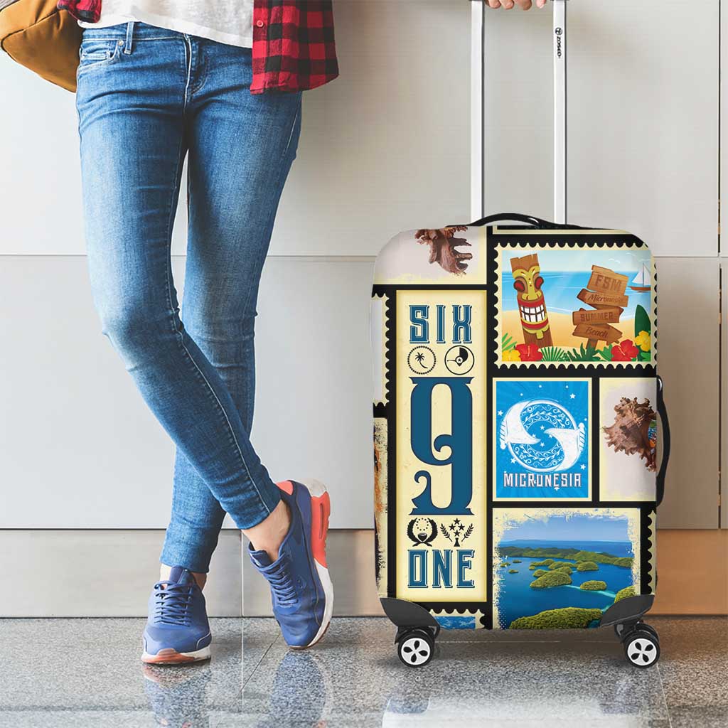 FSM Micronesia Culture Luggage Cover LT05 - Polynesian Pride