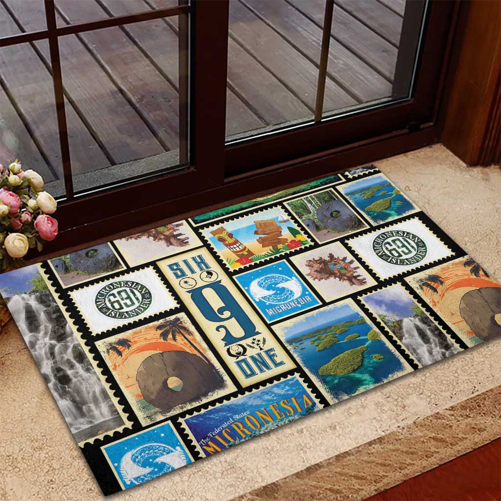 FSM Micronesia Culture Rubber Doormat LT05 - Polynesian Pride