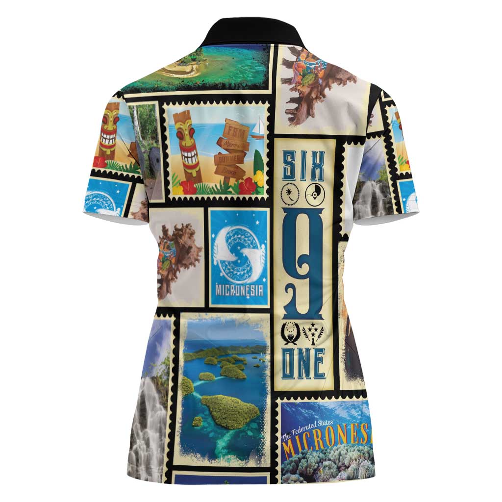 FSM Micronesia Culture Women Polo Shirt LT05 - Polynesian Pride