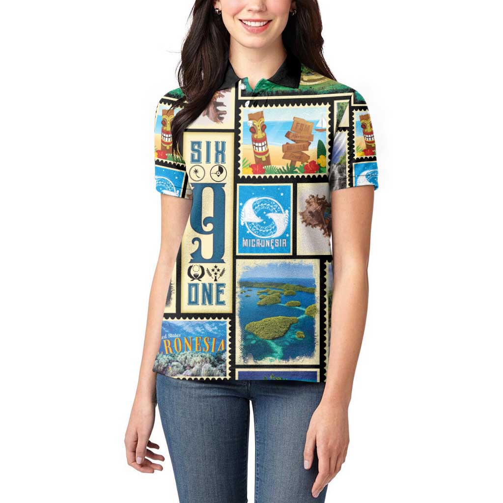 FSM Micronesia Culture Women Polo Shirt LT05 - Polynesian Pride