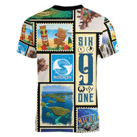 FSM Micronesia Culture Women V-Neck T-Shirt