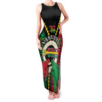 Vanuatu 45th Independence Day Family Matching Tank Maxi Dress and Hawaiian Shirt Long God Yumi Stanap Wild Boar LT05