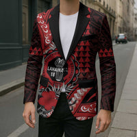 Personalized Hawaii Lahainaluna High School Blazer Tribal Tattoo With Hibiscus Flowers
