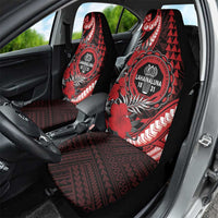 Hawaii Lahainaluna High School Car Seat Cover Tribal Tattoo With Hibiscus Flowers