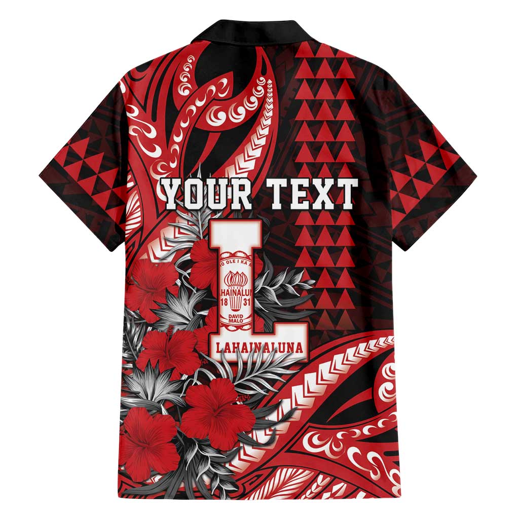 Personalized Hawaii Lahainaluna High School Family Matching Summer Maxi Dress and Hawaiian Shirt Tribal Tattoo With Hibiscus Flowers LT05 - Polynesian Pride