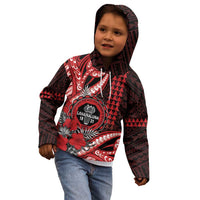 Personalized Hawaii Lahainaluna High School Kid Hoodie Tribal Tattoo With Hibiscus Flowers