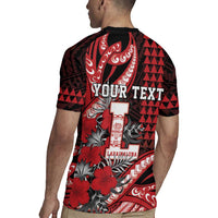 Personalized Hawaii Lahainaluna High School Rugby Jersey Tribal Tattoo With Hibiscus Flowers LT05 - Polynesian Pride