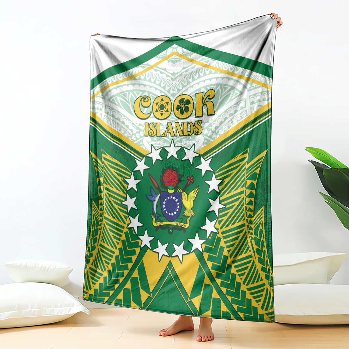 Cook Islands Ra o te Ui Ariki Blanket Polynesian Pattern