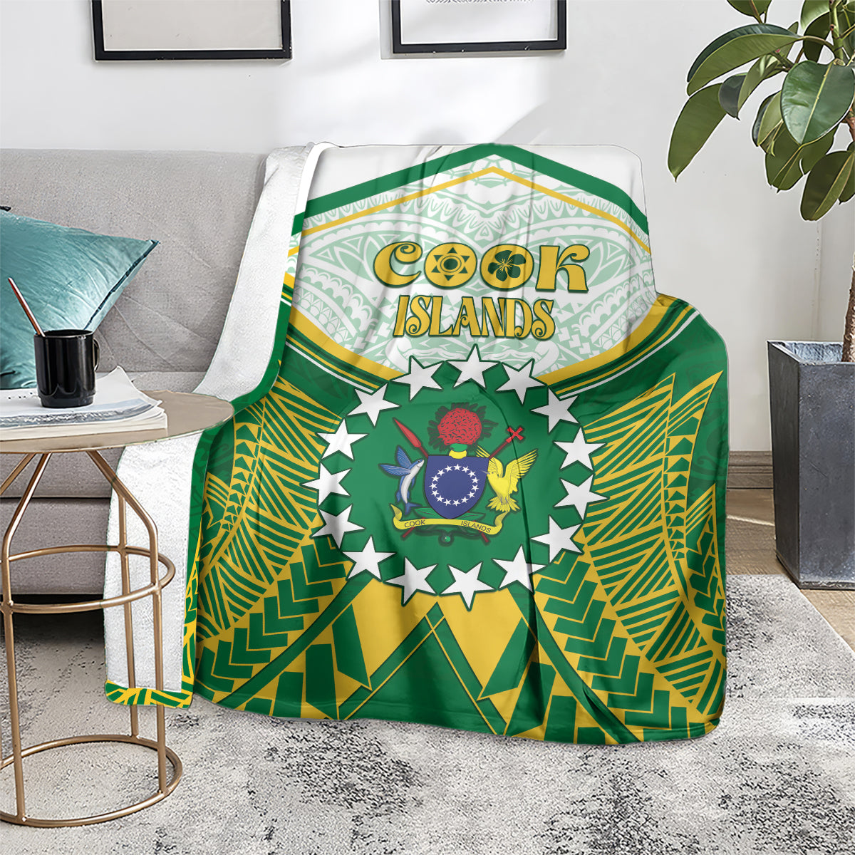 Cook Islands Ra o te Ui Ariki Blanket Polynesian Pattern