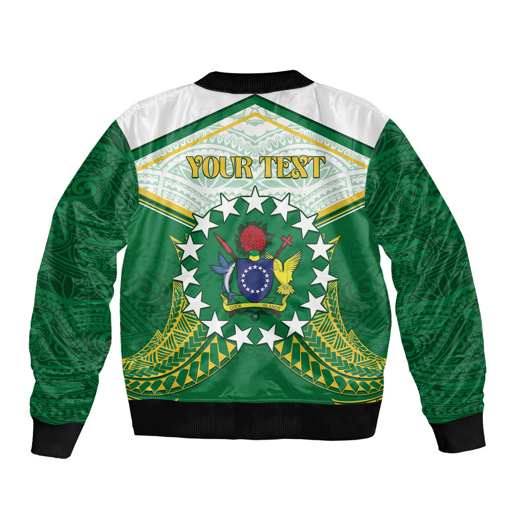 Personalised Cook Islands Ra o te Ui Ariki Bomber Jacket Polynesian Pattern