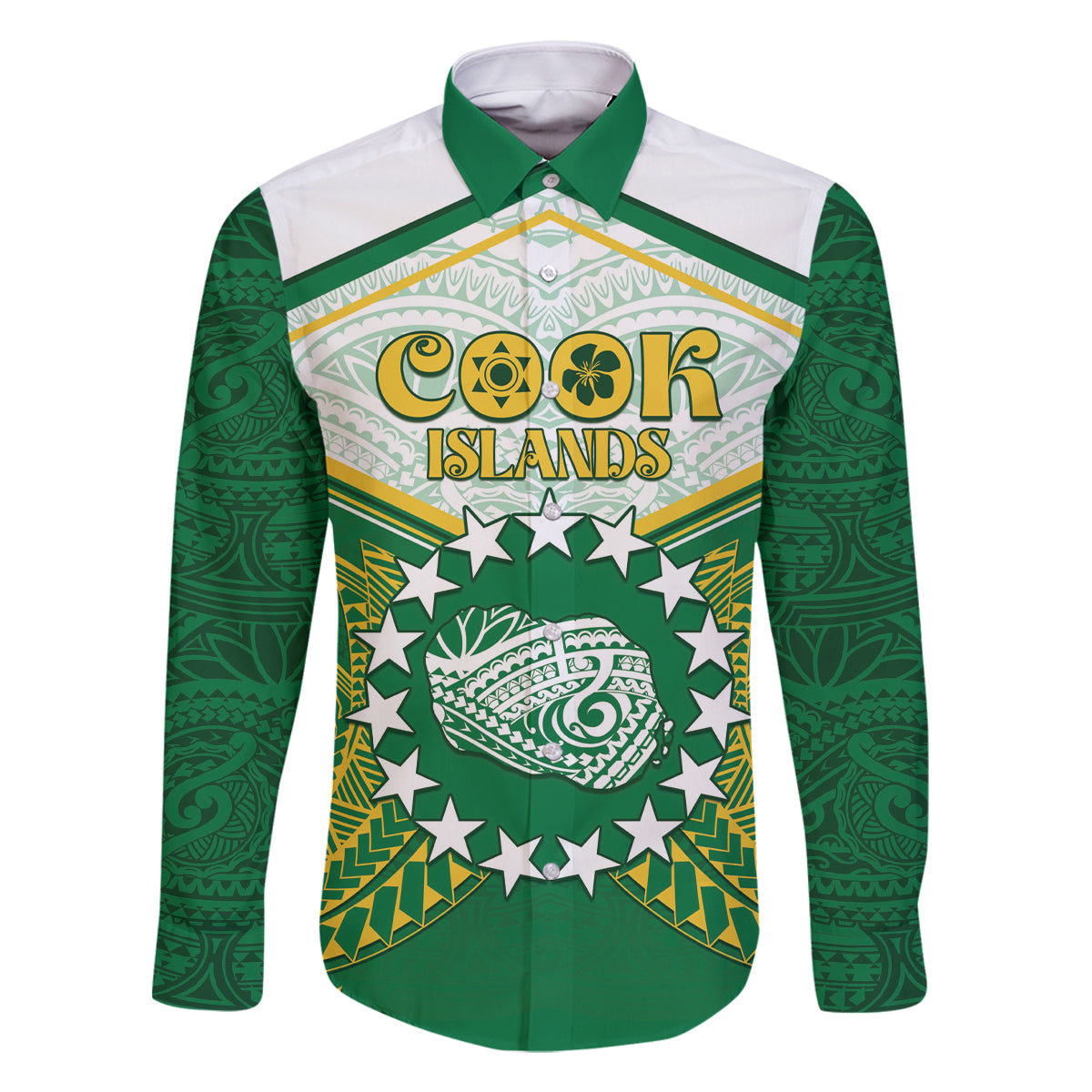 Personalised Cook Islands Ra o te Ui Ariki Family Matching Off The Shoulder Long Sleeve Dress and Hawaiian Shirt Polynesian Pattern