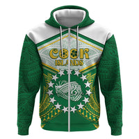 Personalised Cook Islands Ra o te Ui Ariki Zip Hoodie Polynesian Pattern