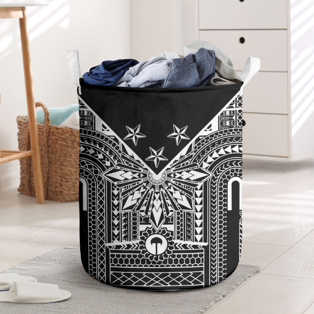 Black Philippines Sun Star Laundry Basket Igorot Tribal Inspiration