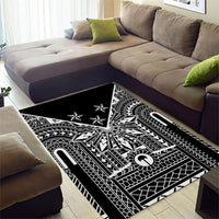Black Philippines Sun Star Area Rug Igorot Tribal Inspiration