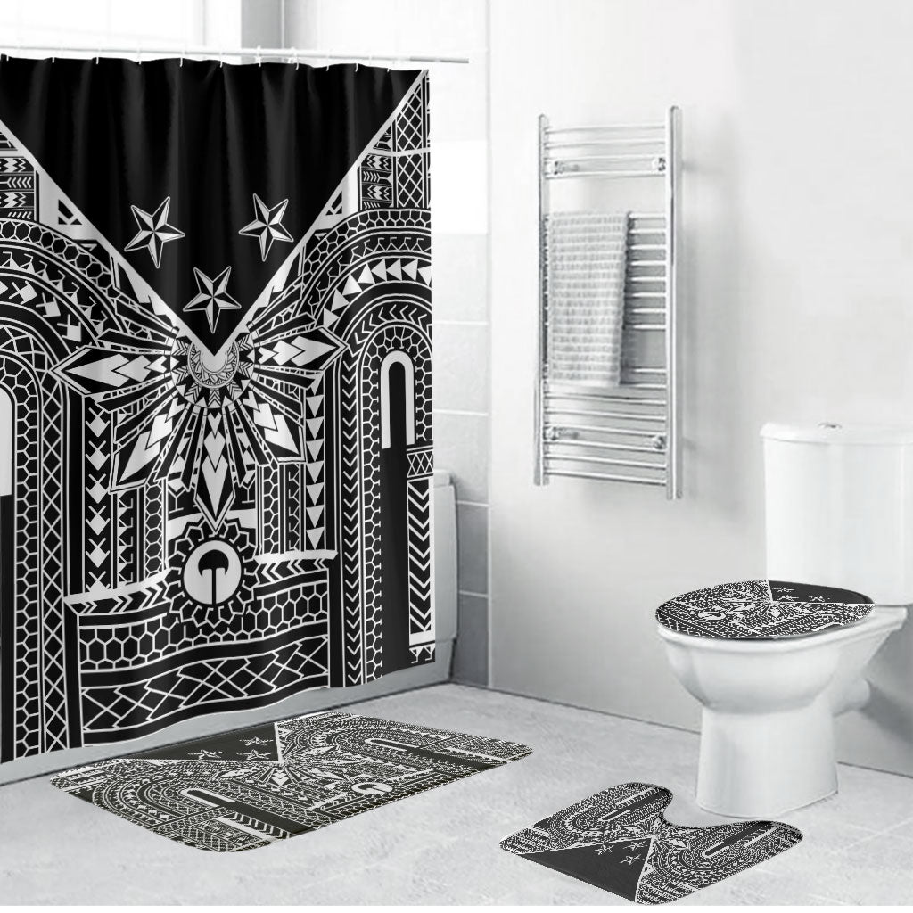 Black Philippines Sun Star Bathroom Set Igorot Tribal Inspiration