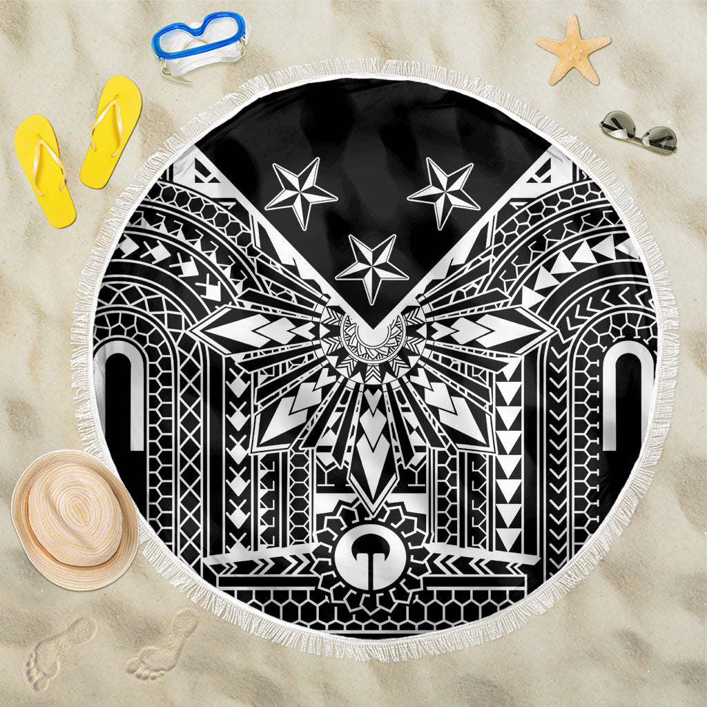 Black Philippines Sun Star Beach Blanket Igorot Tribal Inspiration