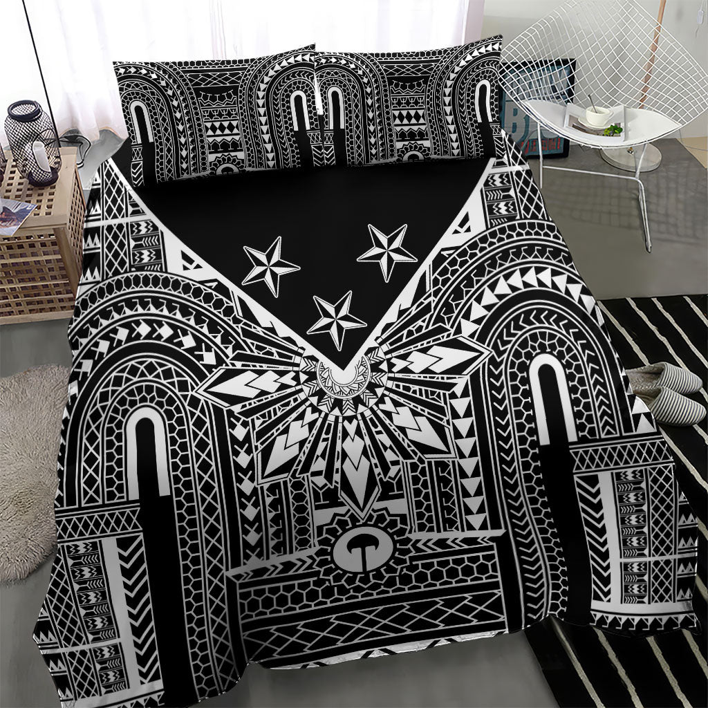 Black Philippines Sun Star Bedding Set Igorot Tribal Inspiration