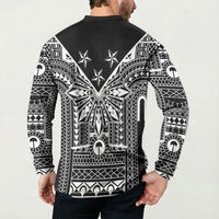 Black Philippines Sun Star Button Sweatshirt Igorot Tribal Inspiration