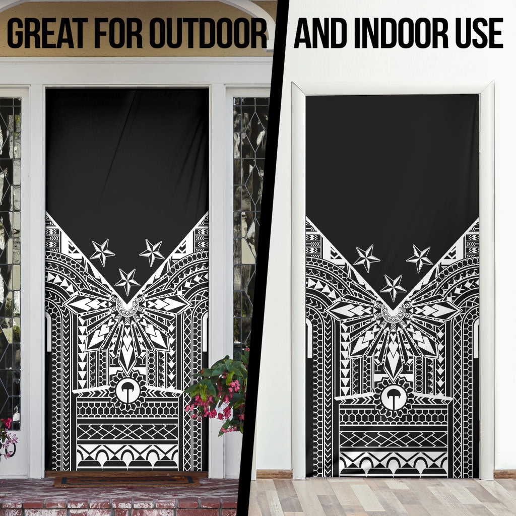 Black Philippines Sun Star Door Cover Igorot Tribal Inspiration
