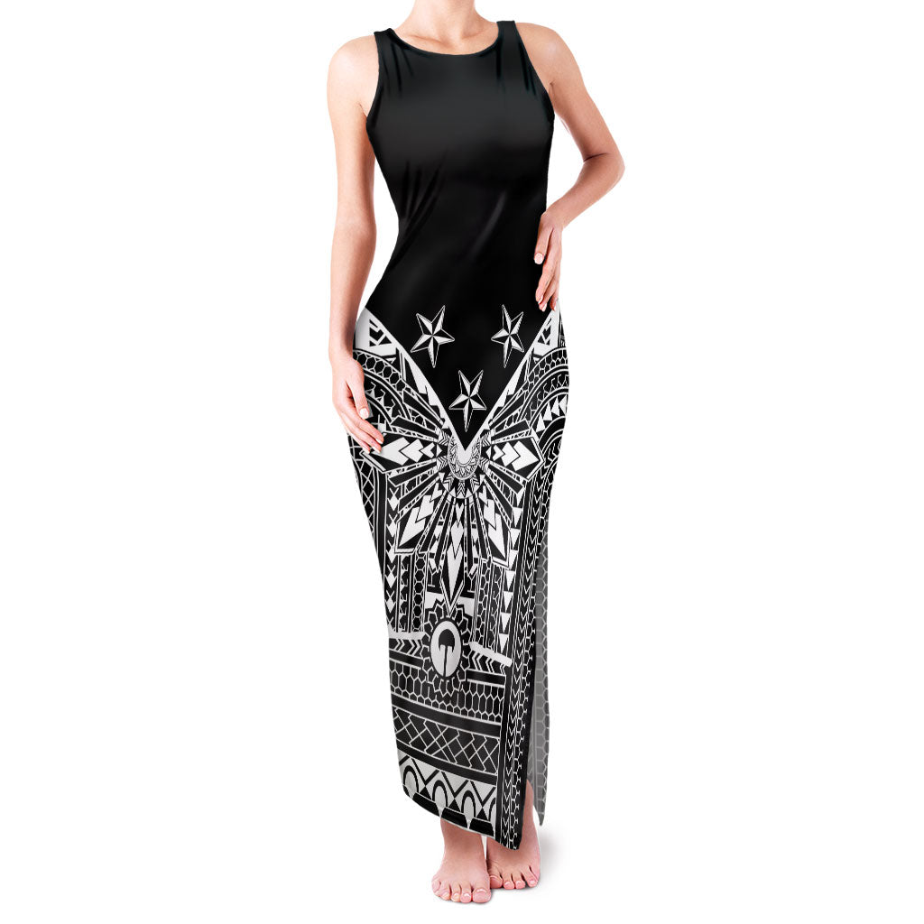 Black Philippines Sun Star Family Matching Tank Maxi Dress and Hawaiian Shirt Igorot Tribal Inspiration