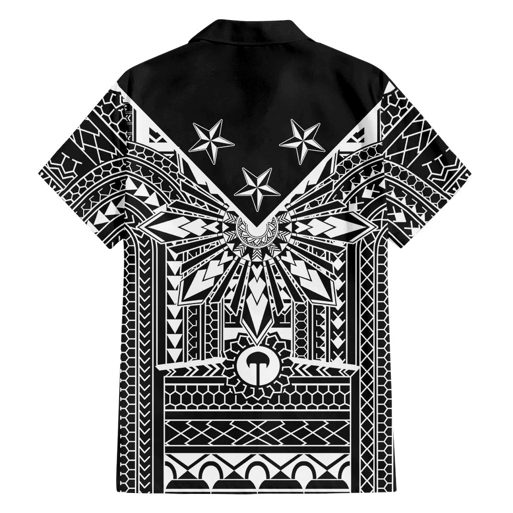 Black Philippines Sun Star Hawaiian Shirt Igorot Tribal Inspiration LT05 - Polynesian Pride