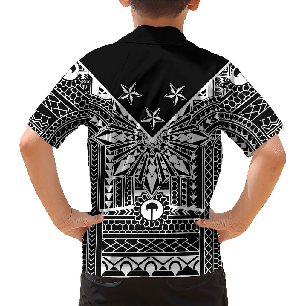 Black Philippines Sun Star Hawaiian Shirt Igorot Tribal Inspiration LT05 - Polynesian Pride