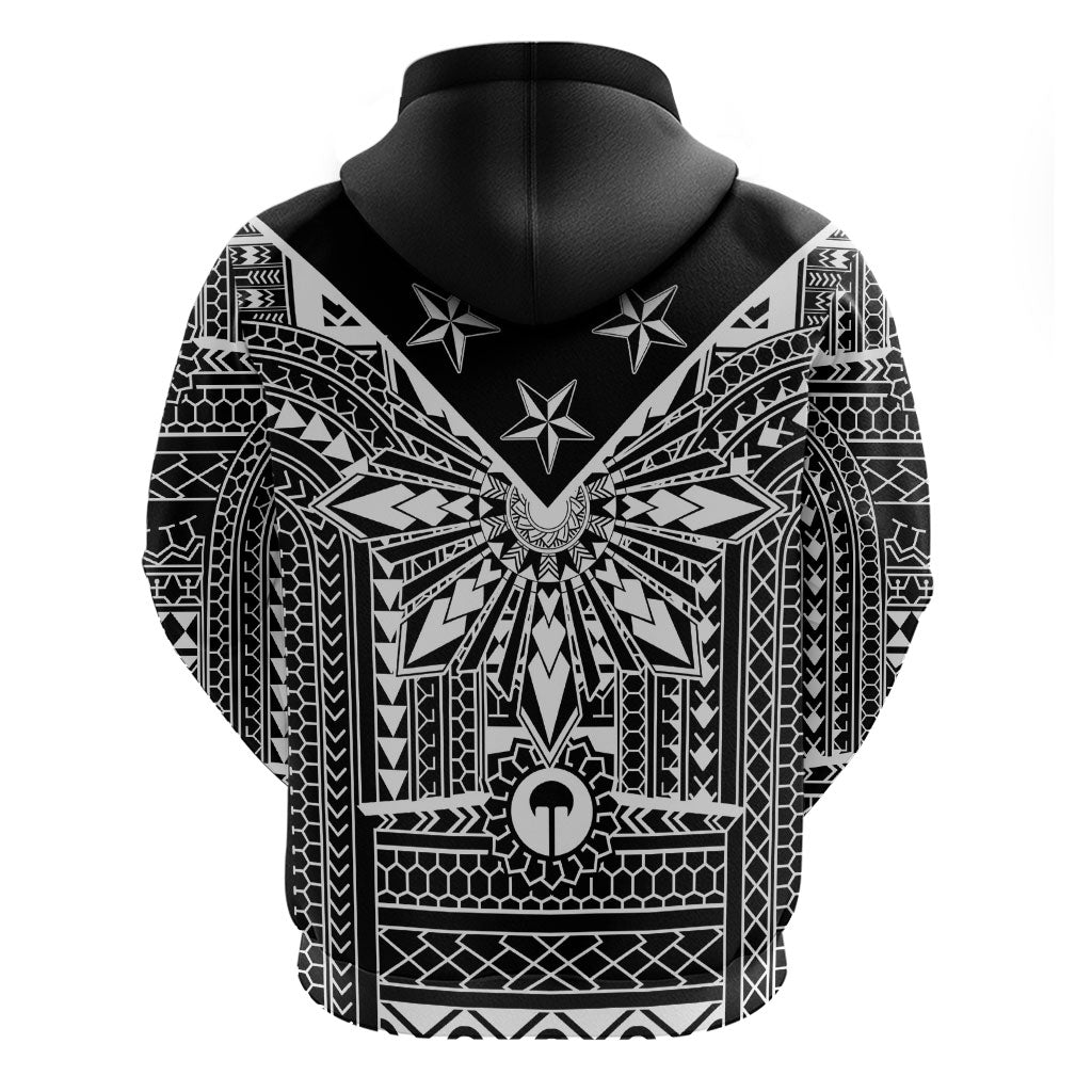 Black Philippines Sun Star Hoodie Igorot Tribal Inspiration