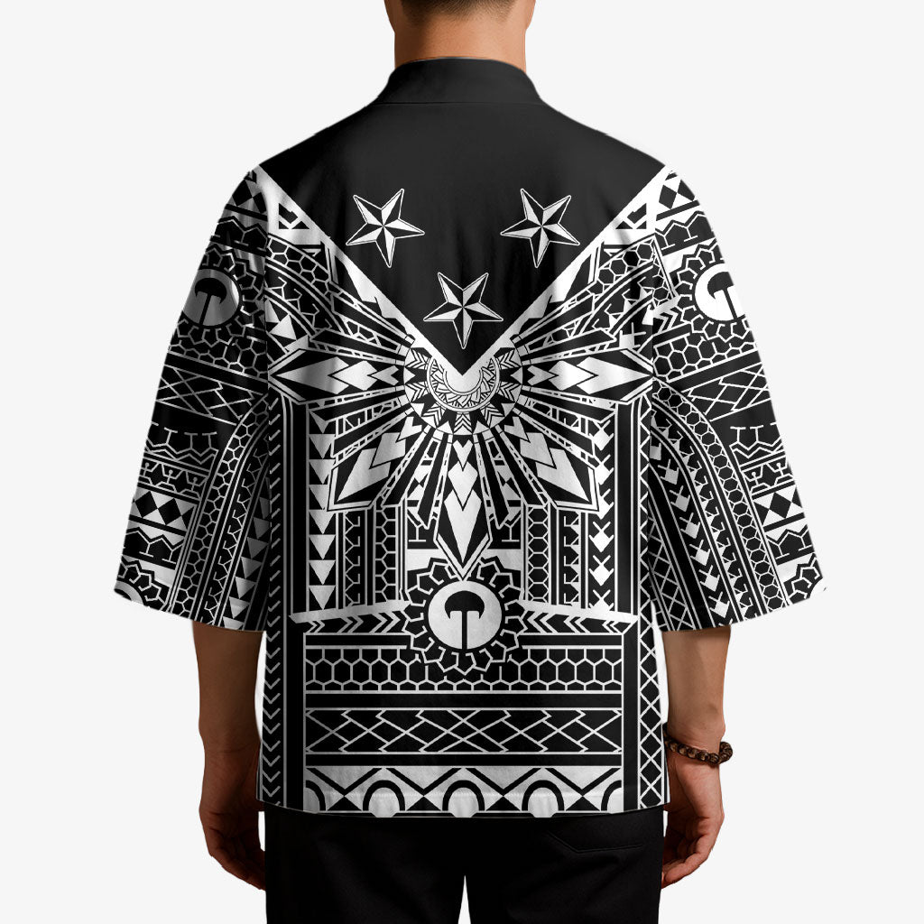 Black Philippines Sun Star Kimono Igorot Tribal Inspiration