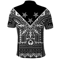 Black Philippines Sun Star Polo Shirt Igorot Tribal Inspiration