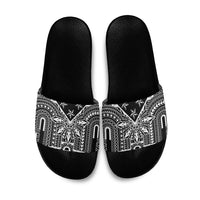 Black Philippines Sun Star Slide Sandals Igorot Tribal Inspiration