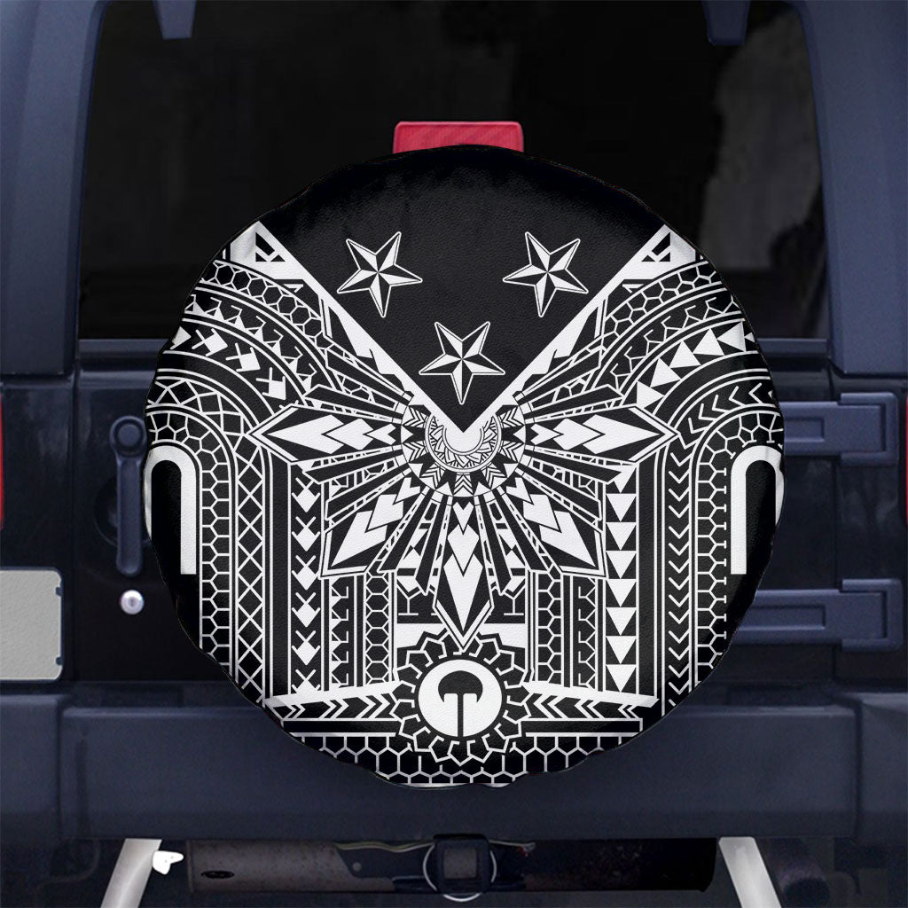 Black Philippines Sun Star Spare Tire Cover Igorot Tribal Inspiration