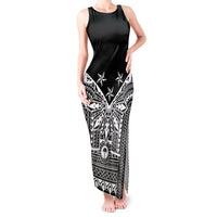 Black Philippines Sun Star Tank Maxi Dress Igorot Tribal Inspiration