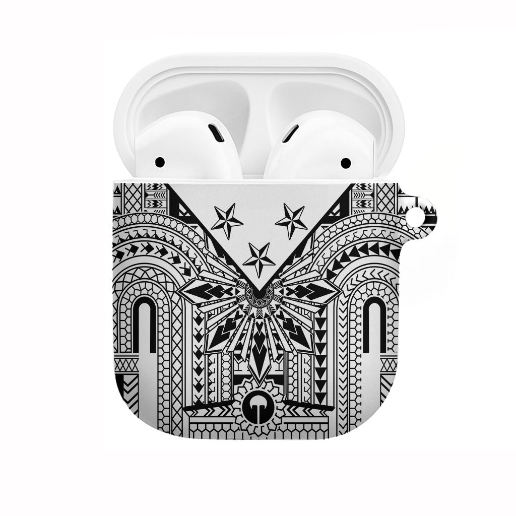 White Philippines Sun Star AirPods Case Igorot Tribal Inspiration