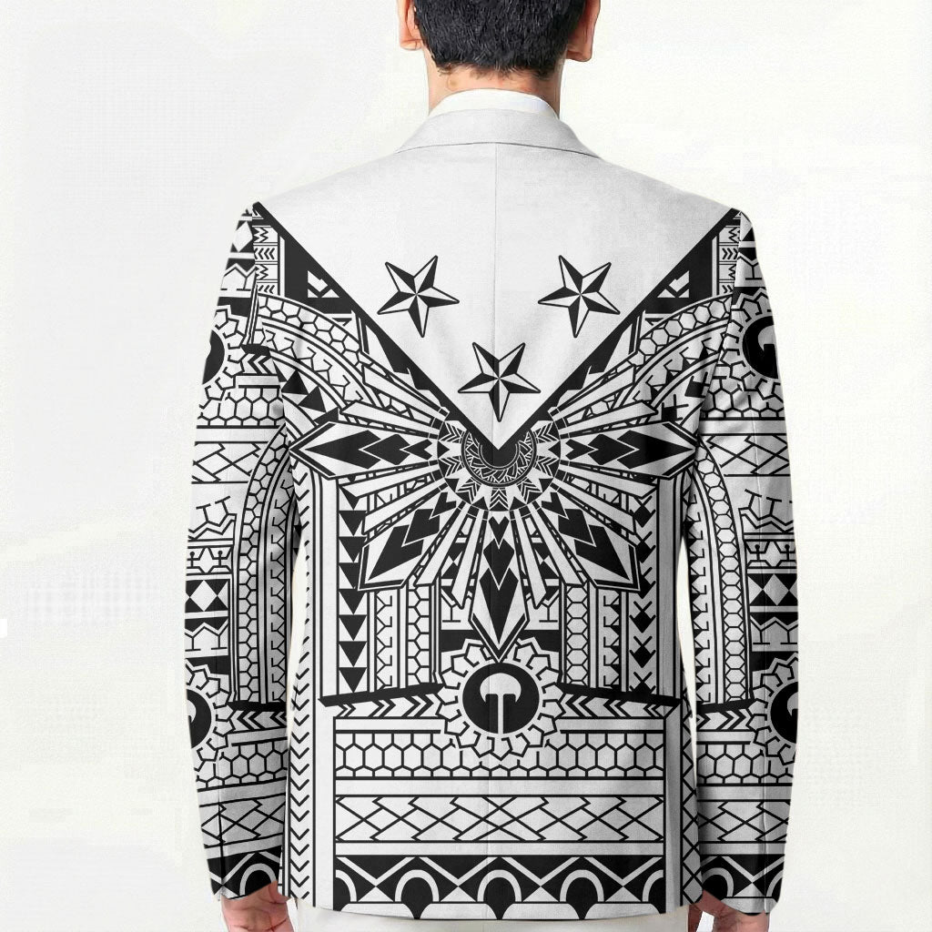 White Philippines Sun Star Blazer Igorot Tribal Inspiration