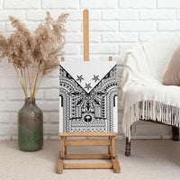 White Philippines Sun Star Canvas Wall Art Igorot Tribal Inspiration