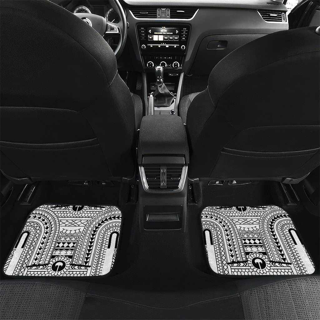 White Philippines Sun Star Car Mats Igorot Tribal Inspiration
