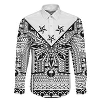 White Philippines Sun Star Family Matching Off Shoulder Maxi Dress and Hawaiian Shirt Igorot Tribal Inspiration