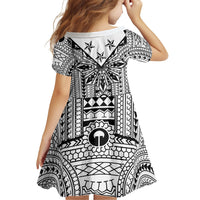 White Philippines Sun Star Family Matching Off Shoulder Short Dress and Hawaiian Shirt Igorot Tribal Inspiration