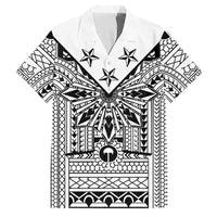 White Philippines Sun Star Family Matching Summer Maxi Dress and Hawaiian Shirt Igorot Tribal Inspiration