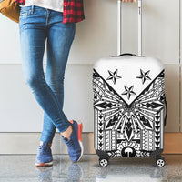 White Philippines Sun Star Luggage Cover Igorot Tribal Inspiration