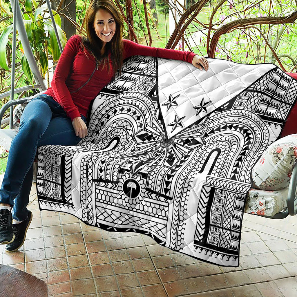White Philippines Sun Star Quilt Igorot Tribal Inspiration