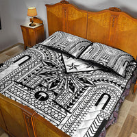 White Philippines Sun Star Quilt Bed Set Igorot Tribal Inspiration