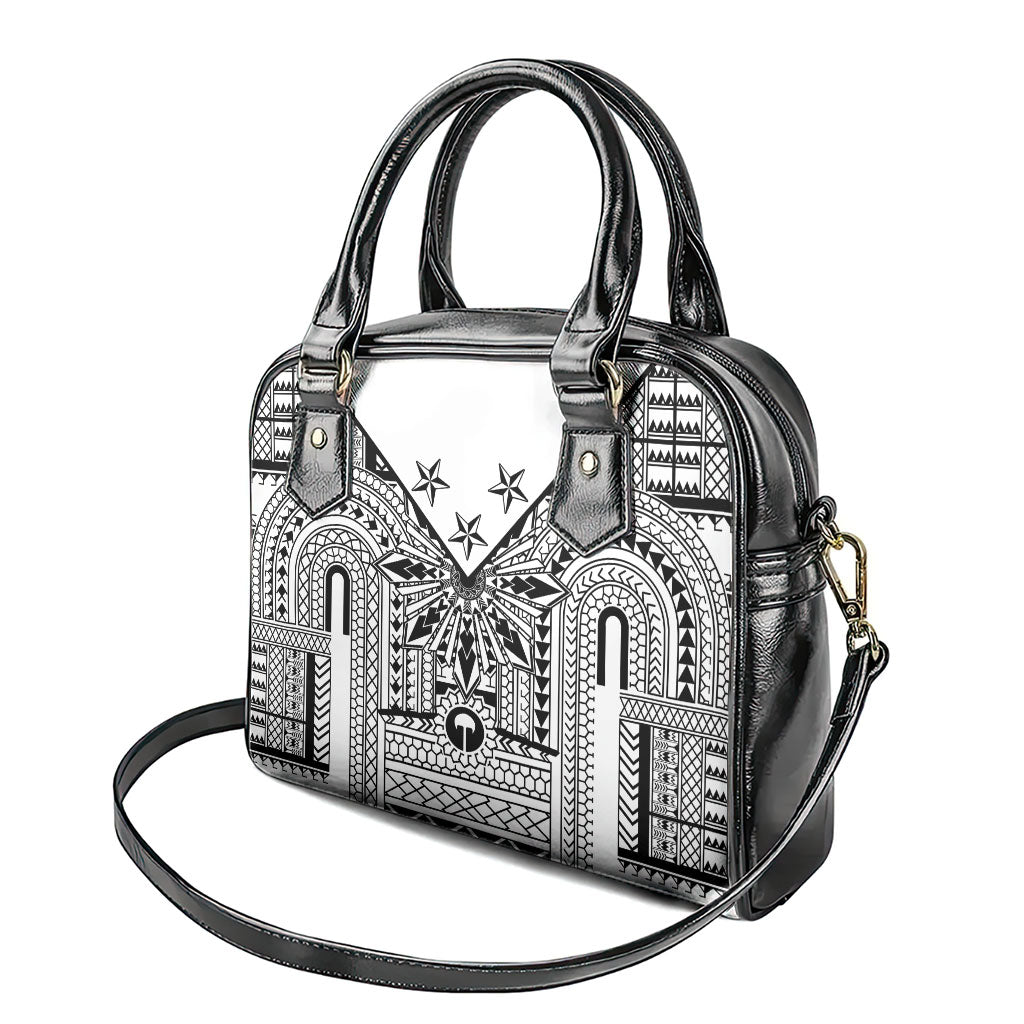 White Philippines Sun Star Shoulder Handbag Igorot Tribal Inspiration
