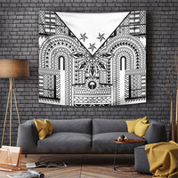 White Philippines Sun Star Tapestry Igorot Tribal Inspiration
