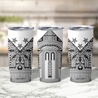 White Philippines Sun Star Tumbler Cup Igorot Tribal Inspiration