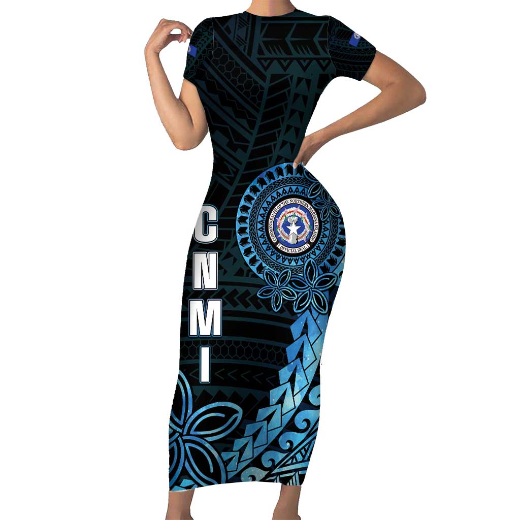 Personalized Northern Mariana Islands 78th Liberation Day Family Matching Short Sleeve Bodycon Dress and Hawaiian Shirt