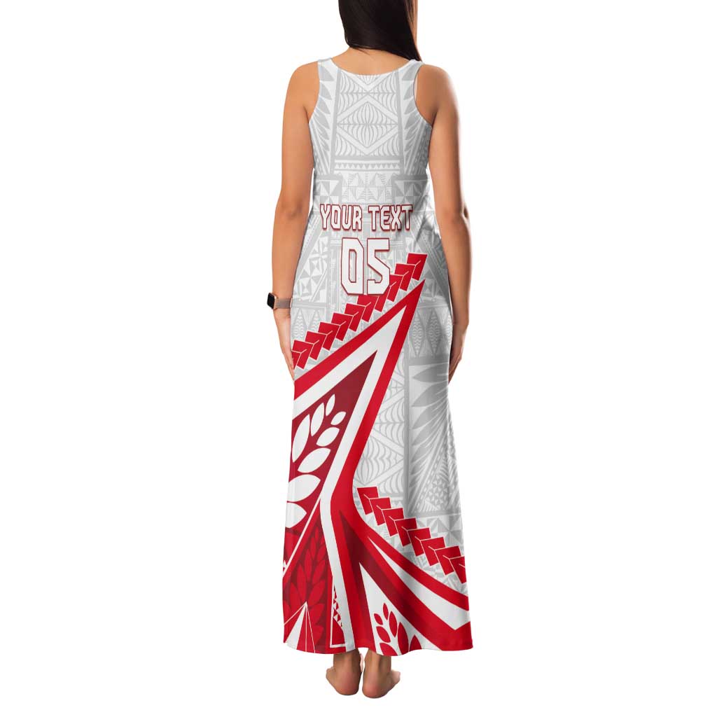 Custom Tonga Rugby 2024 Pacific Tank Maxi Dress Go Ikale Tahi