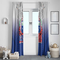 Samoa Rugby 2024 Pacific Window Curtain Go Manu Samoa