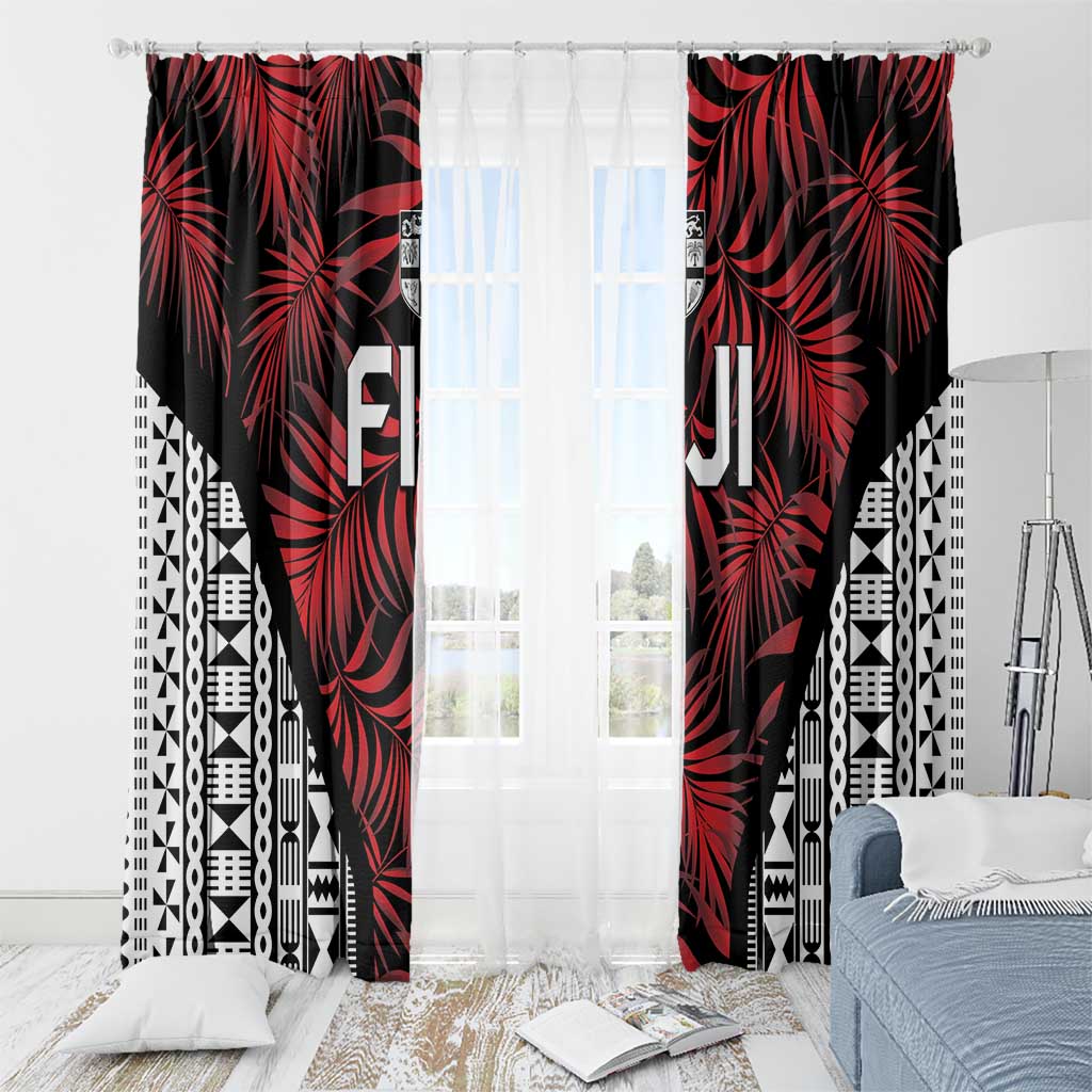 Flying Fijians Rugby 2024 Pacific Window Curtain Go Fiji